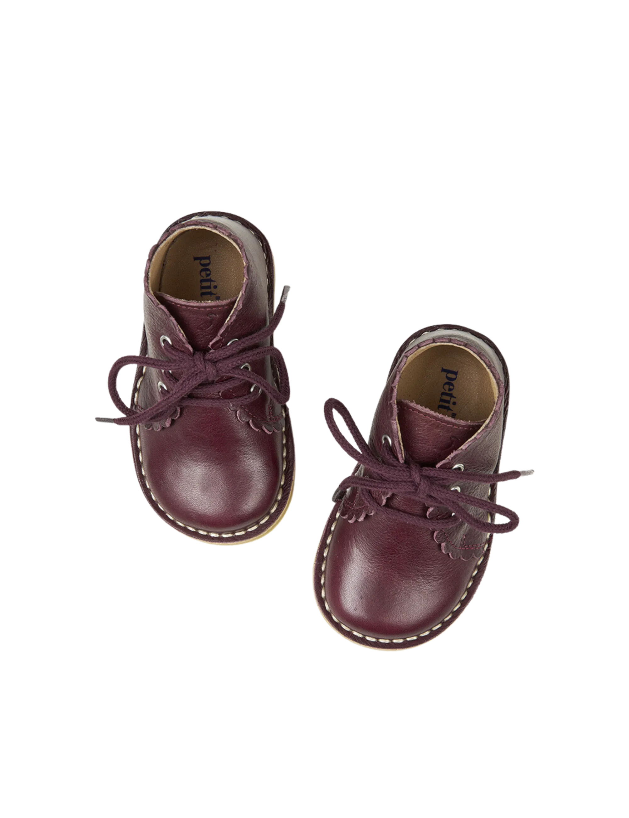 Scallop Boot - Plum