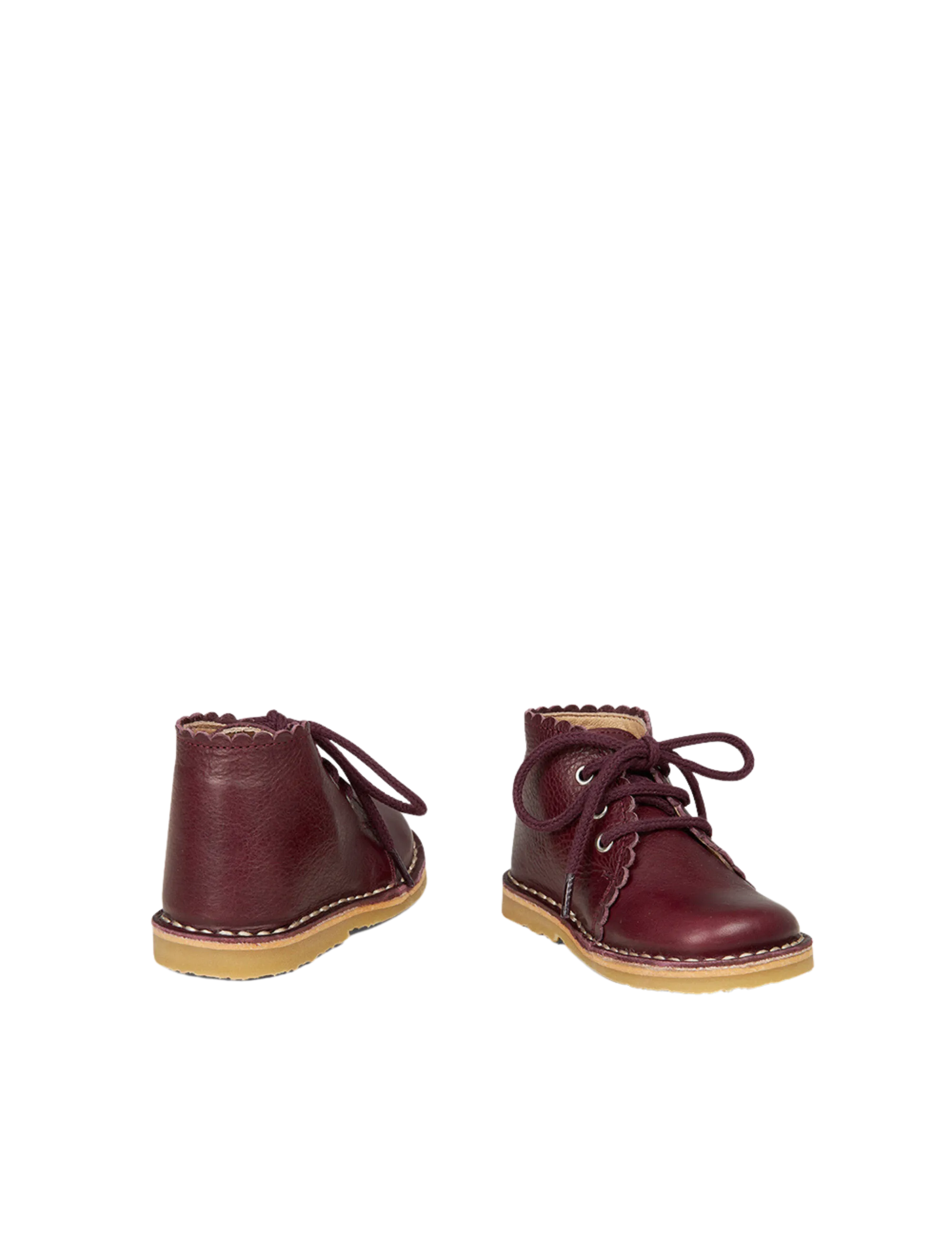 Scallop Boot - Plum