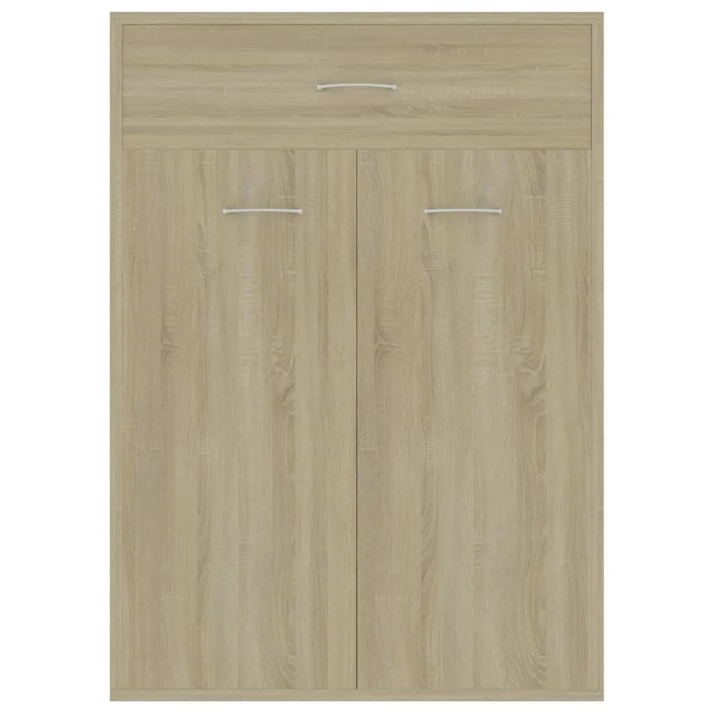 Shoe Cabinet Sonoma Oak 60x35x84 cm Chipboard