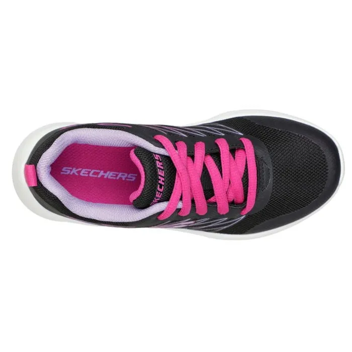 Skechers Kids Microspec - Bright Runner Lace Up Black