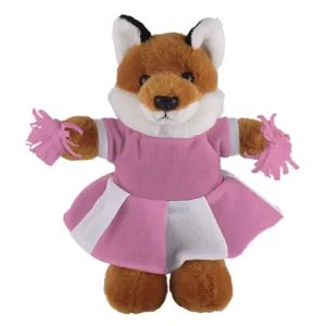 Soft Plush Stuffed Fox with Cheerleader Outfit