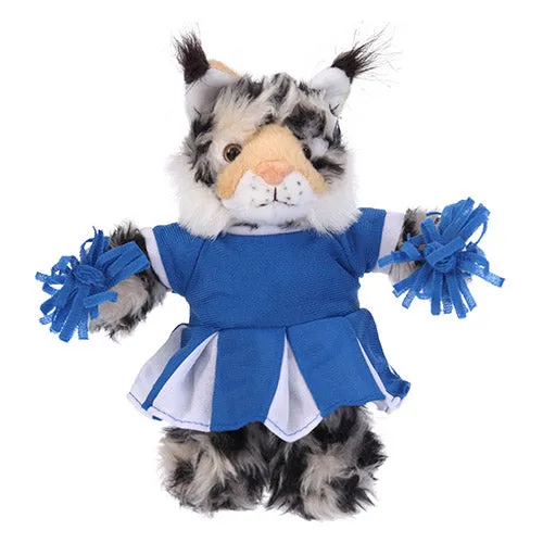 Soft Plush Stuffed Wild Cat (Lynx) with Cheerleader Outfit