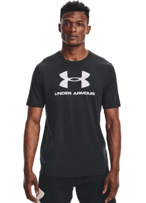 S/S UA Sportstyle Logo in Black by Under Armour