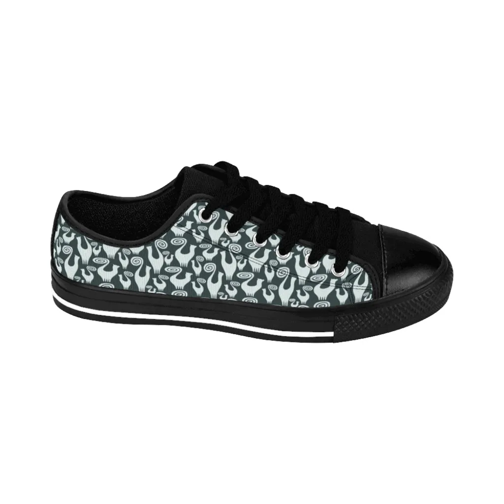 Steel Green Snooty Cats Women's Sneakers