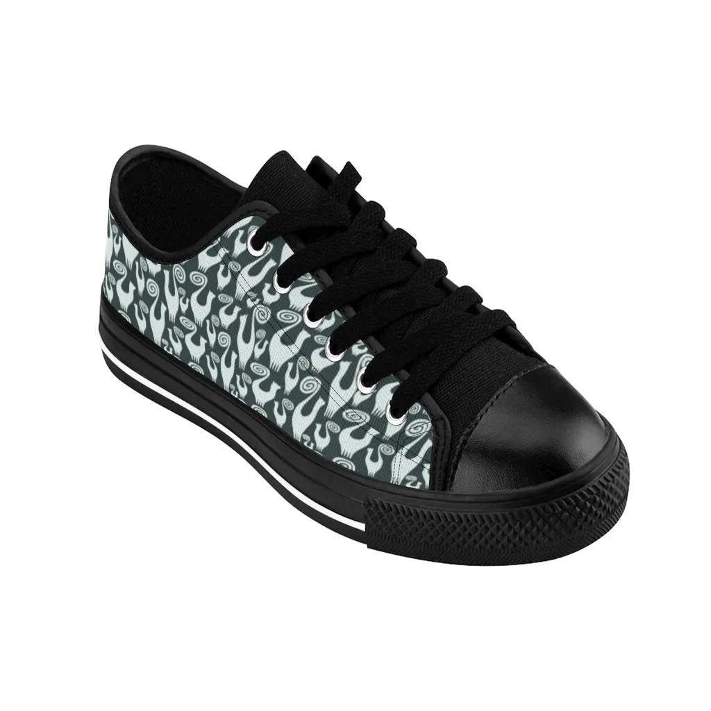 Steel Green Snooty Cats Women's Sneakers