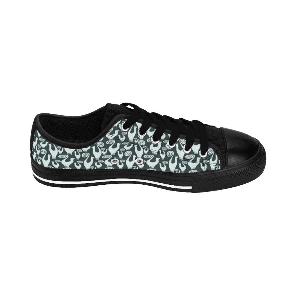 Steel Green Snooty Cats Women's Sneakers