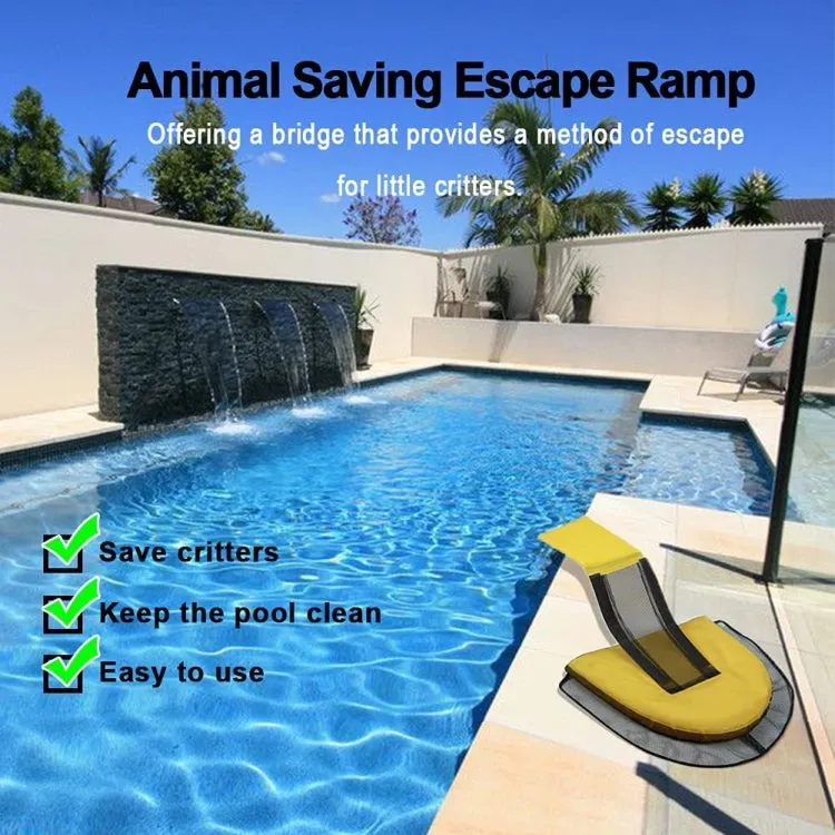 Swimming Pool Small Animal Escape Net Animal Escape Channel, Color: Blue