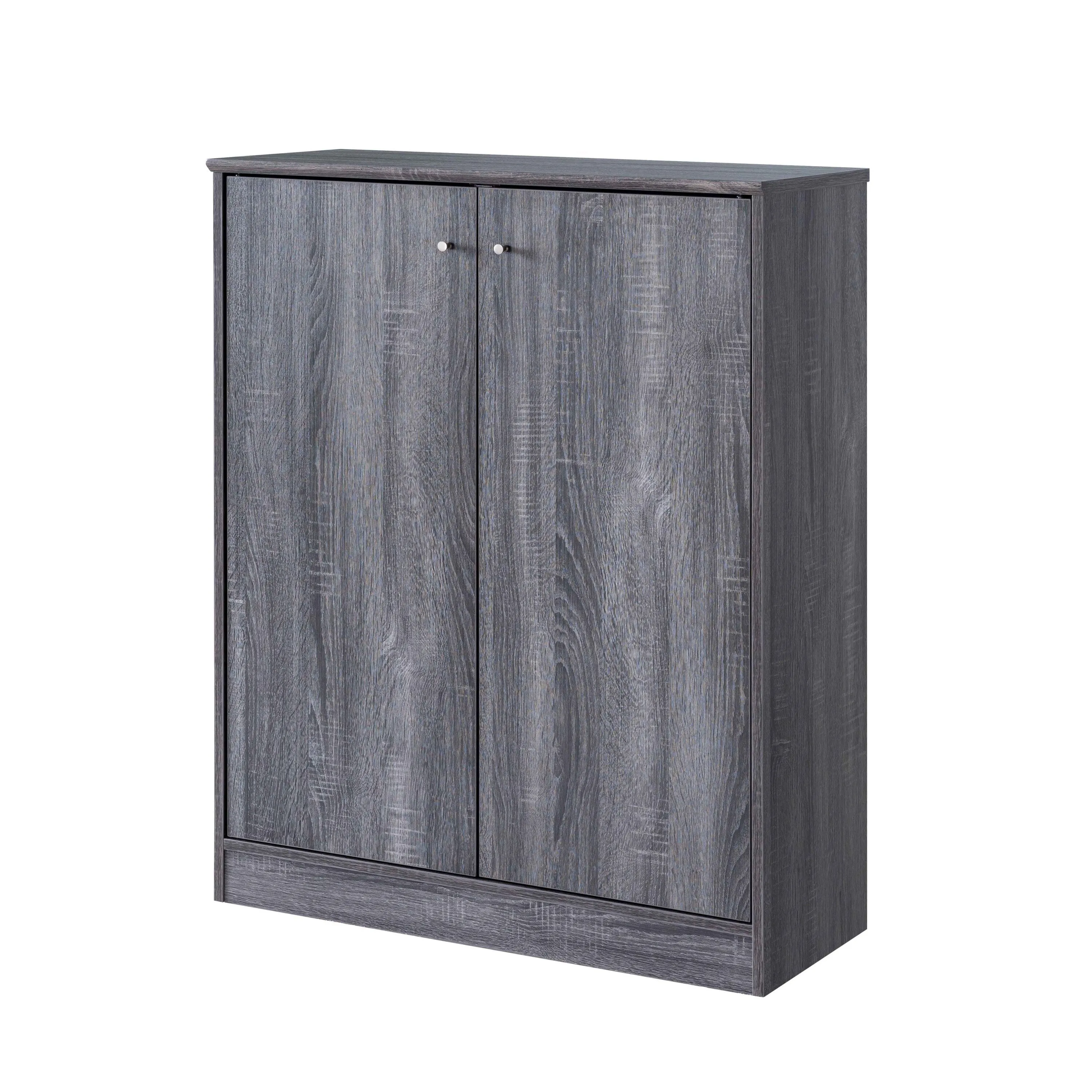 Thayer Two Door Shoe Storage Cabinet - Grey