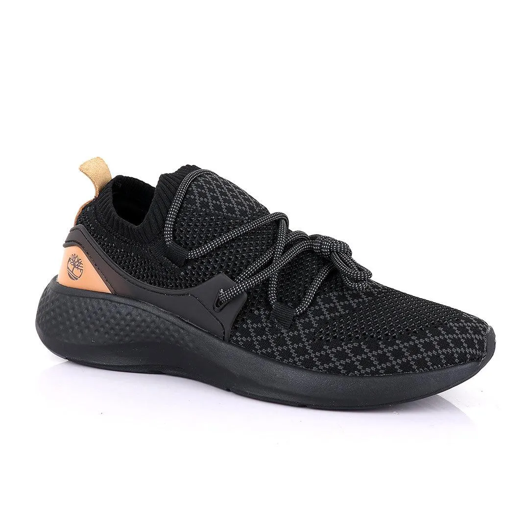 Tim Flyroam Go Knit Wide  All Black Aerocore Sneakers