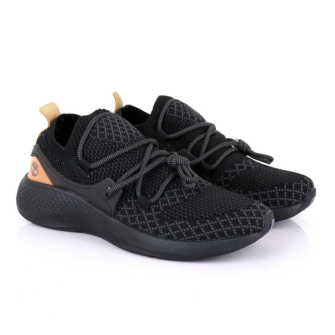 Tim Flyroam Go Knit Wide  All Black Aerocore Sneakers