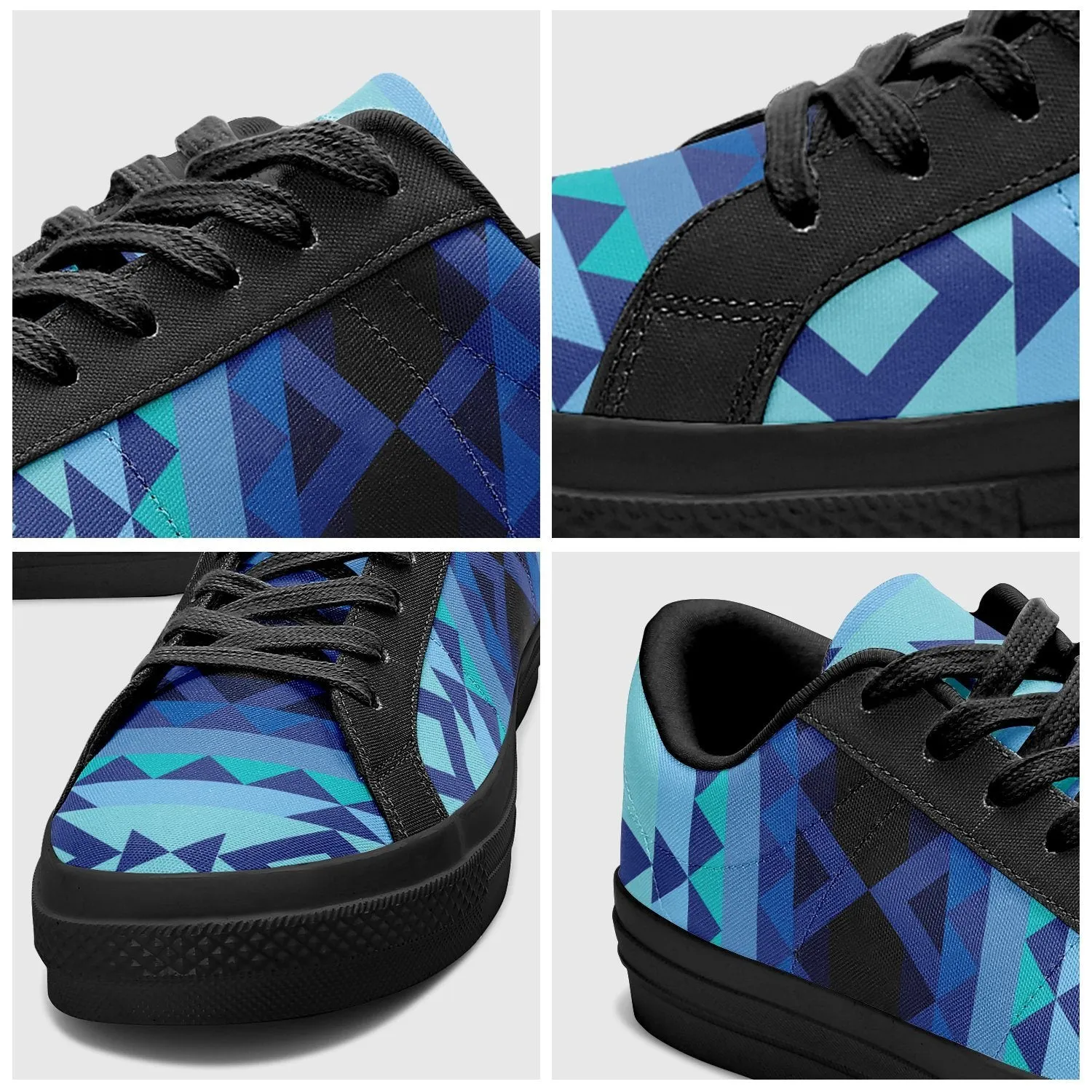 Tipi Aapisi Low Top Canvas Shoes Black Sole