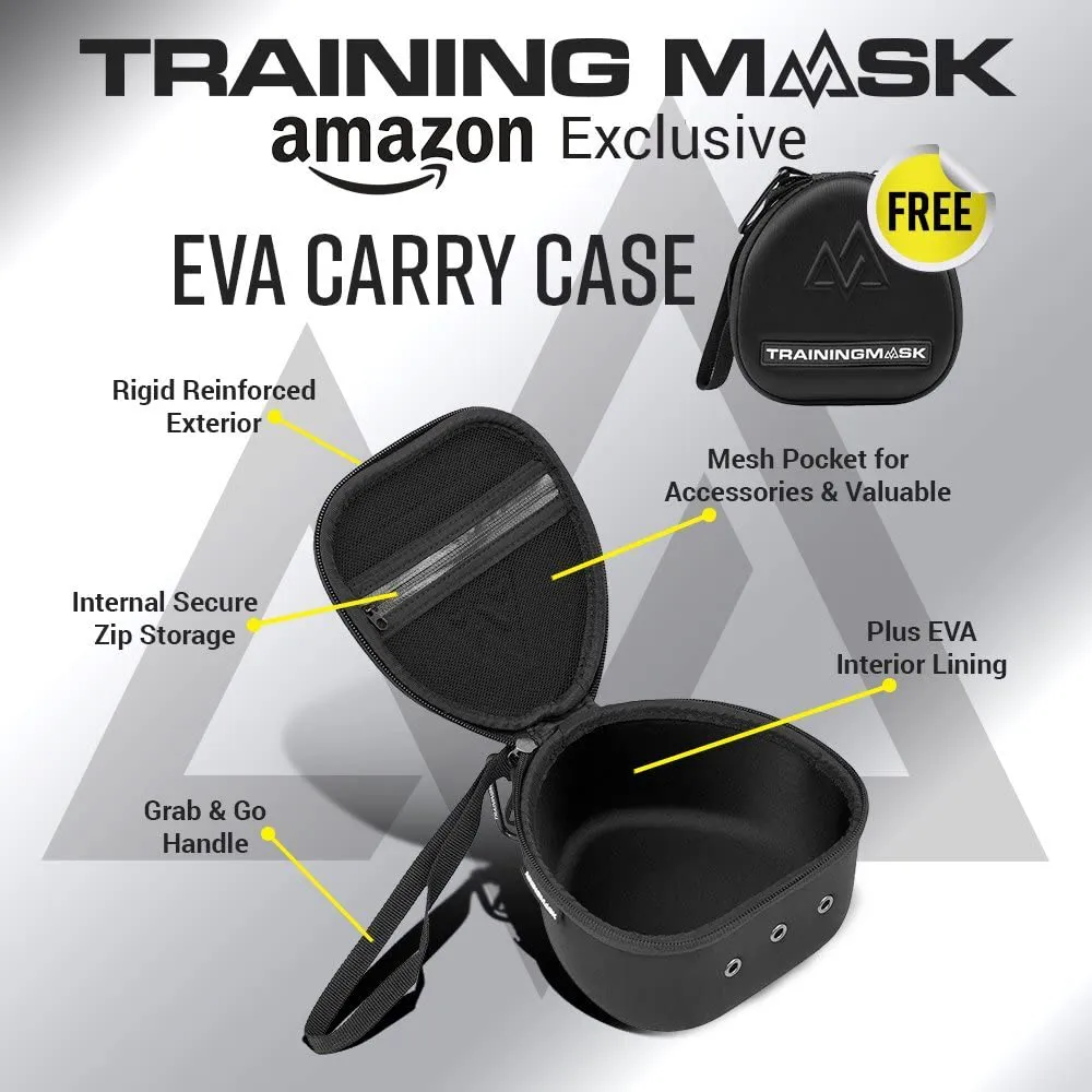 TRAININGMASK Training Mask 3.0   Carry Case | Gym Workout Mask – for Cardio, Running, Endurance and Breathing Performance [Official Training Mask Used by The Pros]