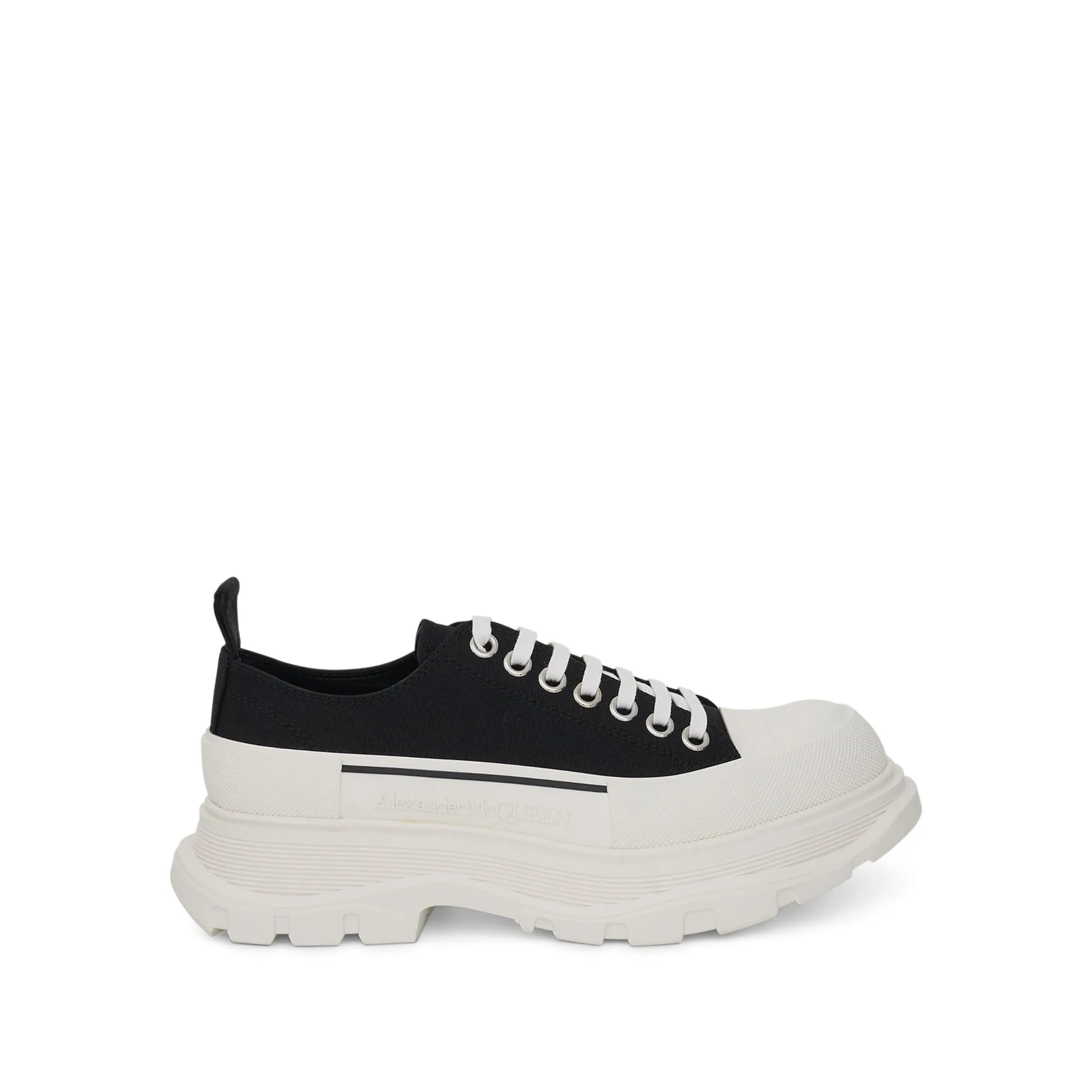 Tread Slick Canvas Lace Up in Black/White