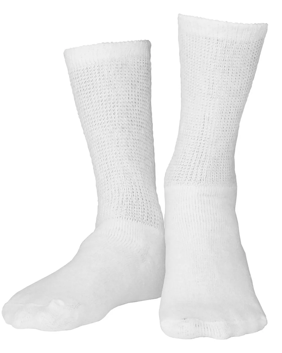 TRUFORM TruSoft Diabetic Crew Length Socks 8-15 mmHg