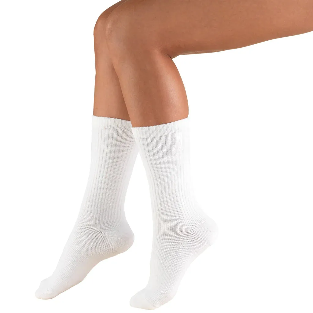 TRUFORM TruSoft Diabetic Crew Length Socks 8-15 mmHg