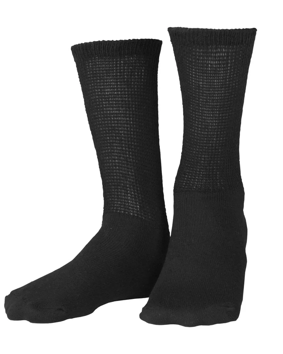 TRUFORM TruSoft Diabetic Crew Length Socks 8-15 mmHg