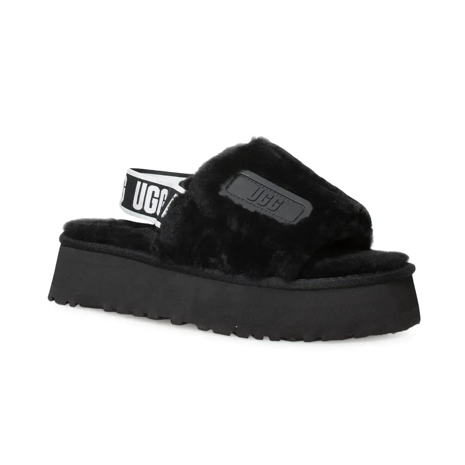 UGG Disco Slide Black Shoes - Women's