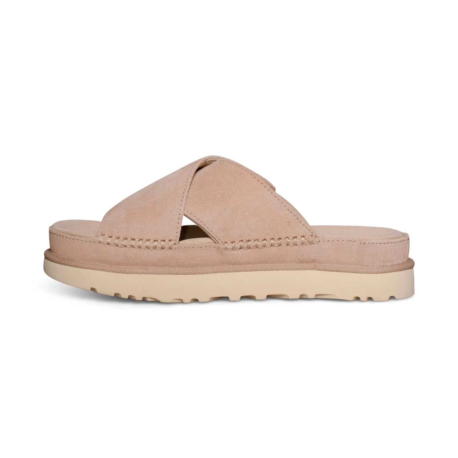 UGG Goldenstar Cross Slide Driftwood - Women's