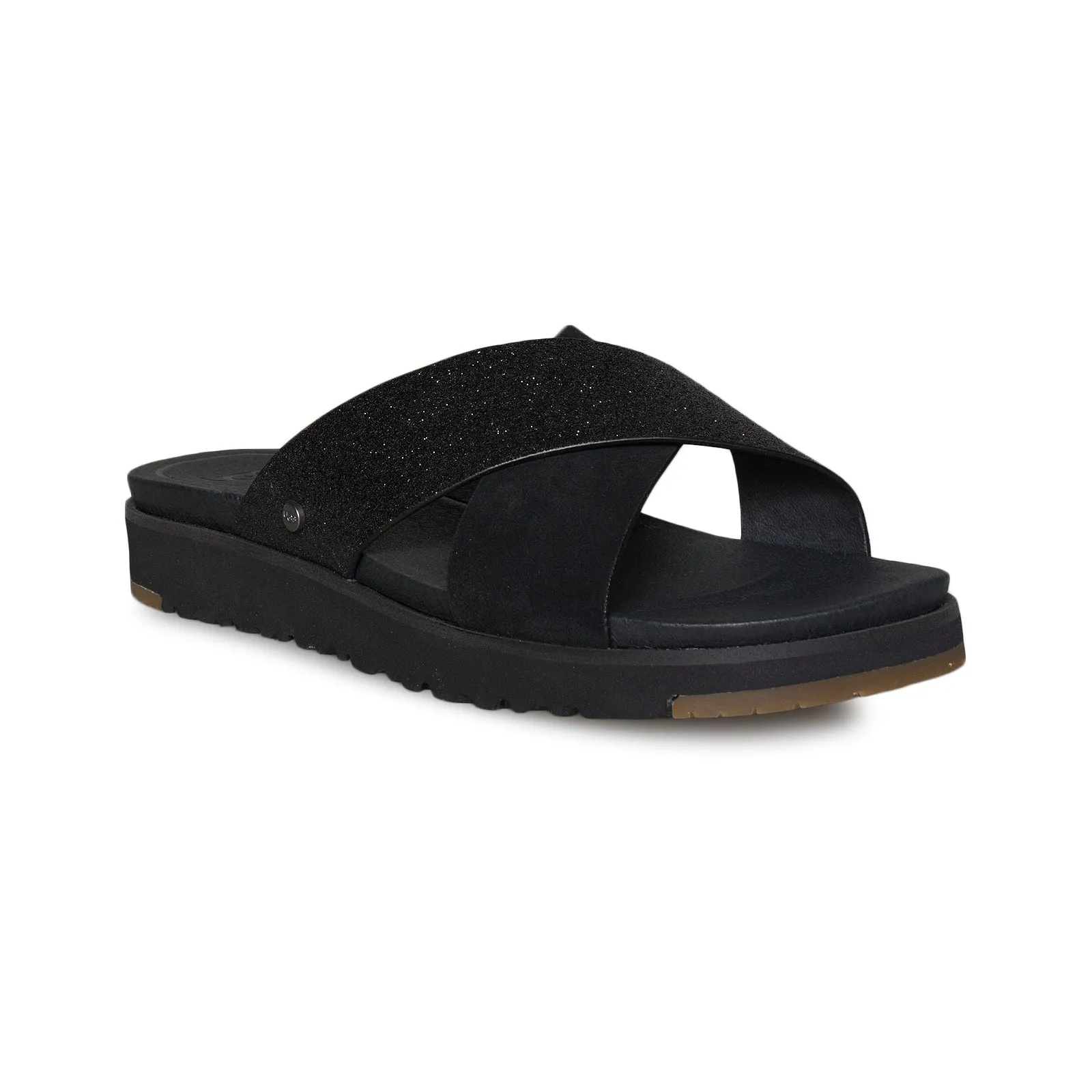 UGG Kari Glitter Black Flip Flops - Women's