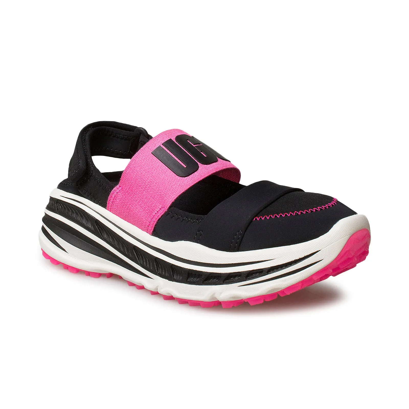 UGG Slingback Runner Black Pink Shoes - Women's