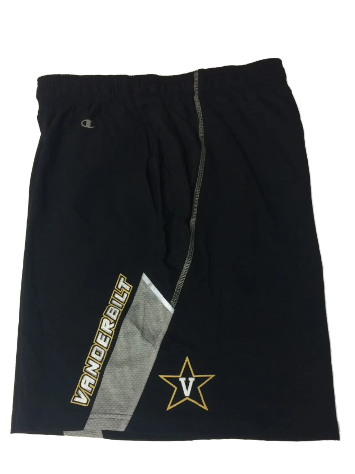 Vanderbilt Commodores Champion Black Athletic Running Shorts with Pockets (L)