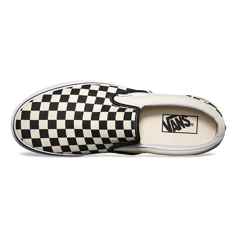 Vans Classic Slip-On Shoes - Black/White Checker