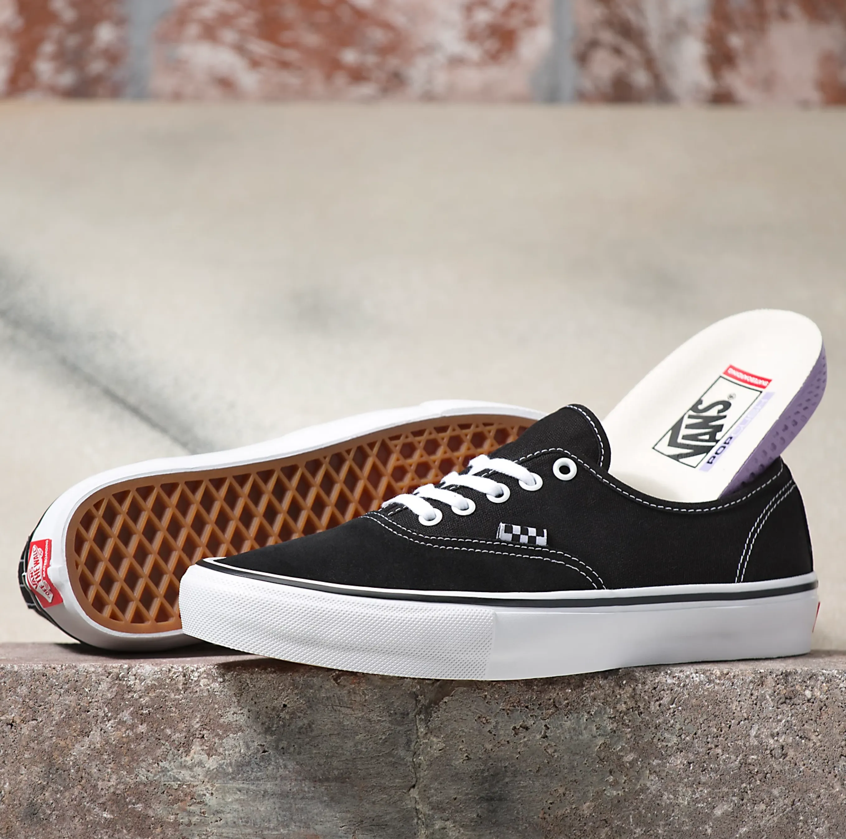 Vans Skate Authentic Shoes - Black/White