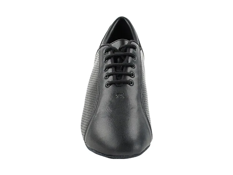 Very Fine Black Perforated Leather Ladies Practice Dance Shoe 1119 In Stock