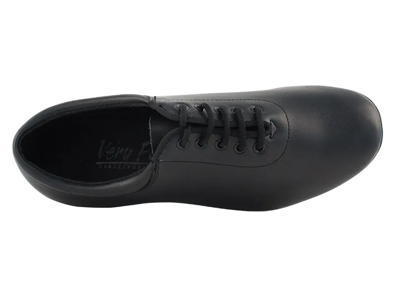 Very Fine Full Sole Black Leather Ladies Practice Dance Shoe 2601 In Stock