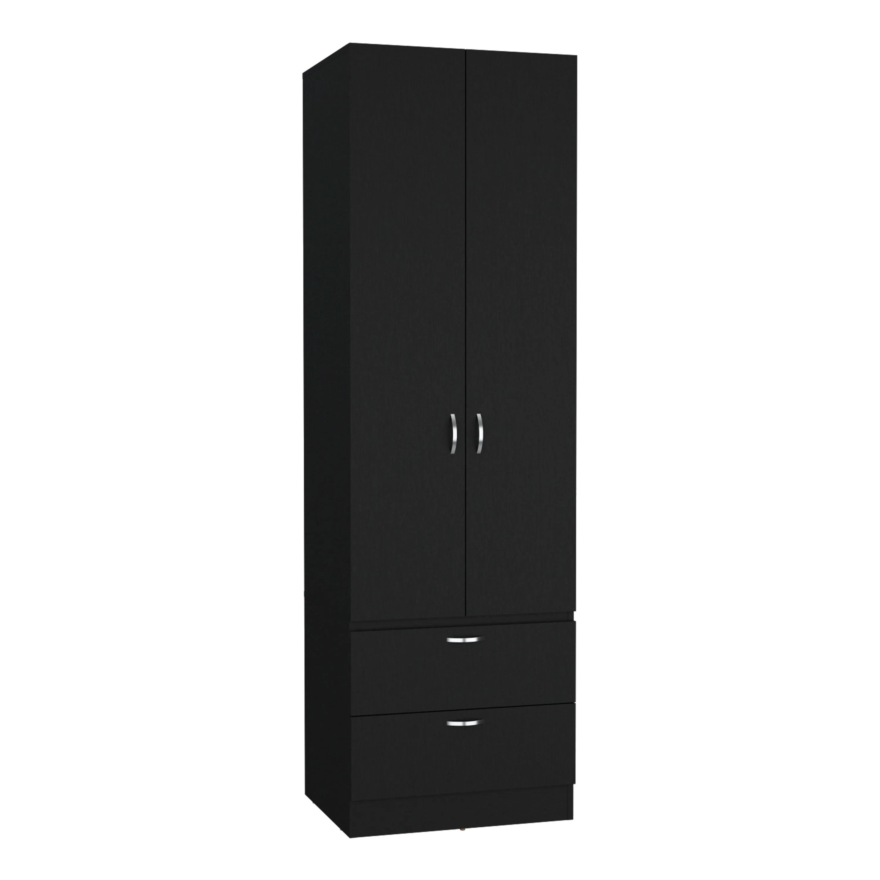 Vico 76" High Armoire Wardrove Closet with 2 Drawers, Double Door Cabinet , One Shelf and Hanging Rod, Bedroom Clothes Storage Cabinet Organizer