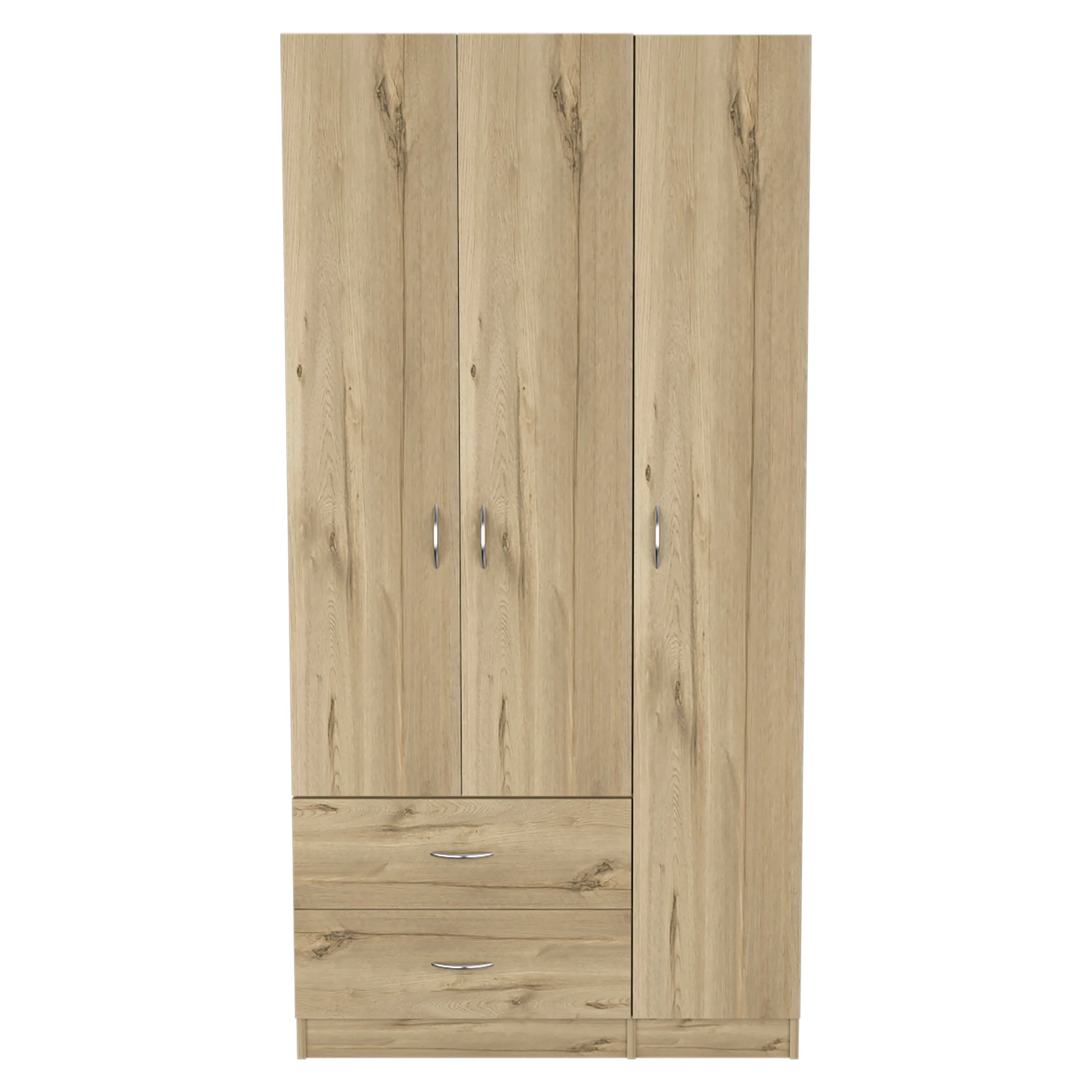 Watson 2-Drawer 3-Door Armoire - Light Oat