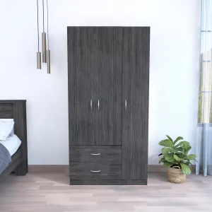 Watson 2-Drawer 3-Door Armoire - Smokey Oak