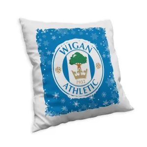 Wigan Athletic Christmas Snow Cushion