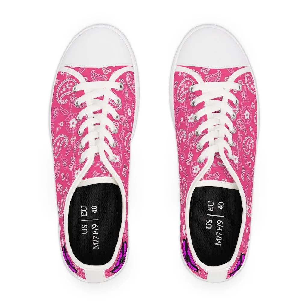 Women's Crowgodshi Pink Colors Low Top Sneakers