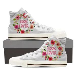 Women's High Top Floral White/Black