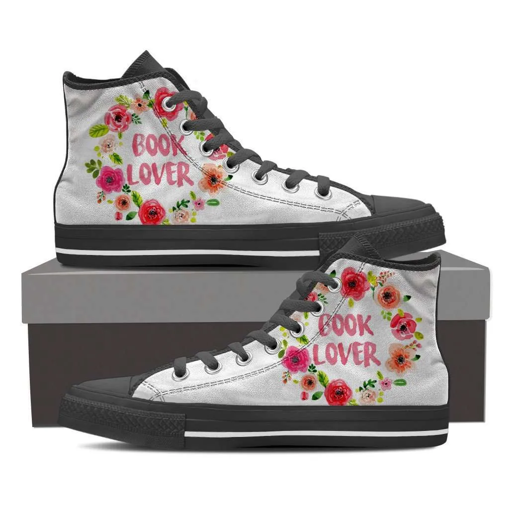 Women's High Top Floral White/Black