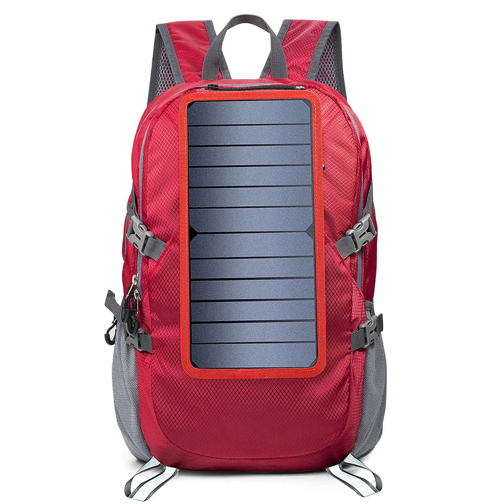 XIANGTUIBAO Outdoor Sports Solar Energy for Foreign Trade Folding Bag Travel Mountain Climbing Hiking Bag Men's and Women's Rechargeable Backpack